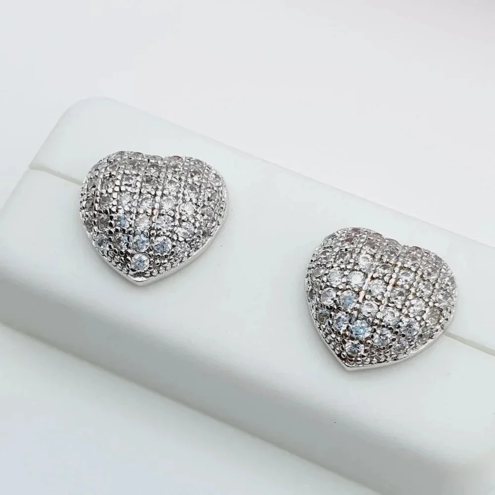 - 925 Sterling Silver Cubic Zirconia Earrings, U19254544